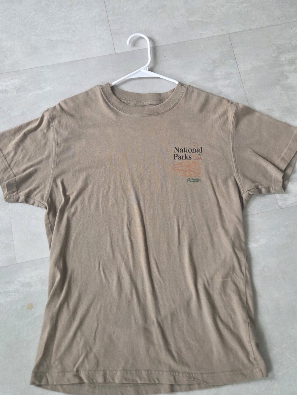 Men's Beige National Park Tee Shirt